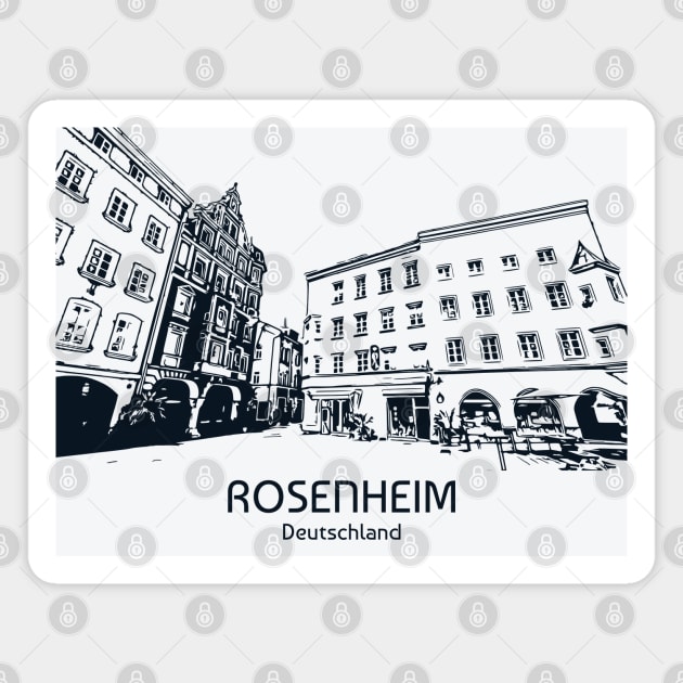 Rosenheim - Deutschland Magnet by Lakeric